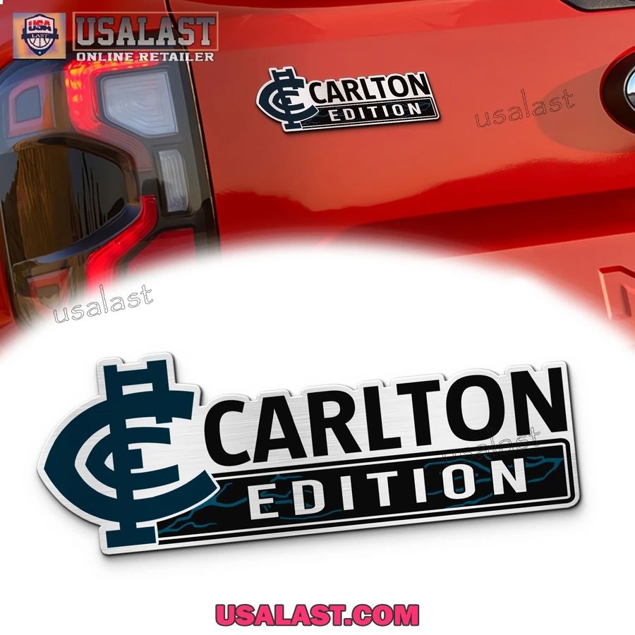 Carlton Blues Edition Custom 3D Car Badge Sticker - Adult & Kids T-Shirts, Sweatshirts & Hoodies apparel design preview 1