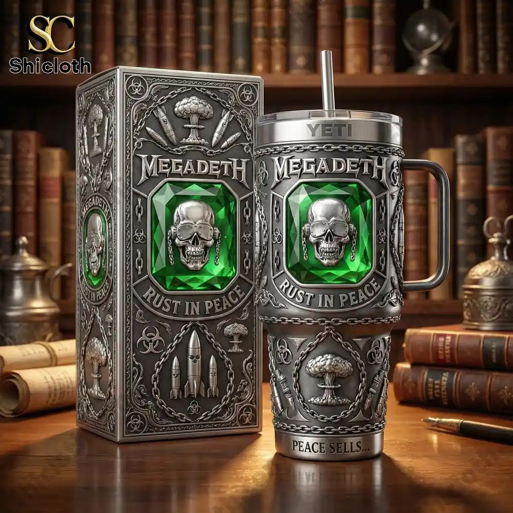 Megadeth Band Rust in Peace Yeti 40oz Tumbler With - Adult & Kids T-Shirts, Sweatshirts & Hoodies apparel design preview 1