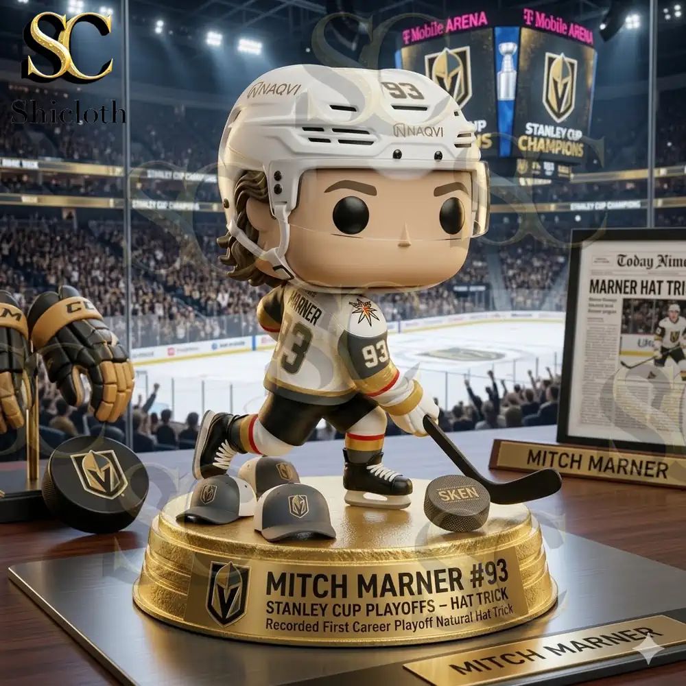 Vegas Golden Knights Mitch Marner #93 Stanley Cup - Adult & Kids T-Shirts, Sweatshirts & Hoodies apparel design preview 1