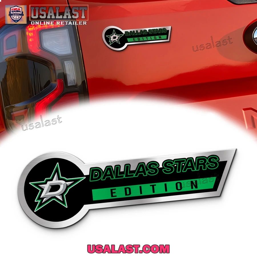 Dallas Stars Edition 3D Engraved Car Name Emblem - Adult & Kids T-Shirts, Sweatshirts & Hoodies apparel design preview 1