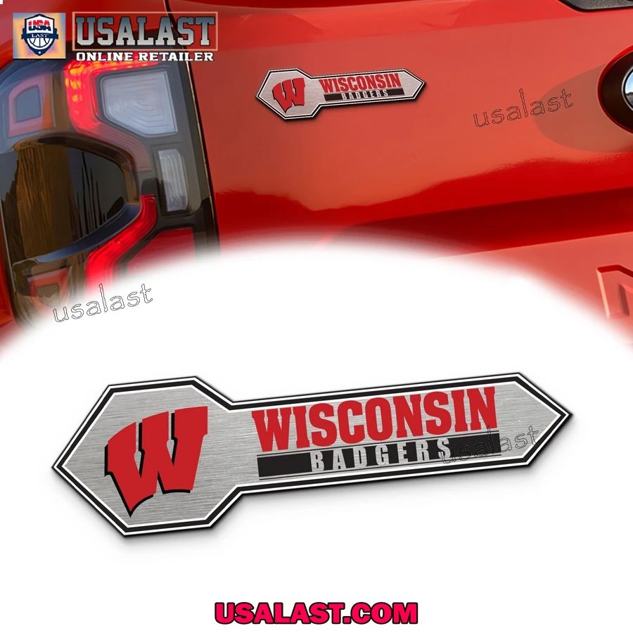 Wisconsin Badgers Edition 3D Car Badge Sticker - Adult & Kids T-Shirts, Sweatshirts & Hoodies apparel design preview 1