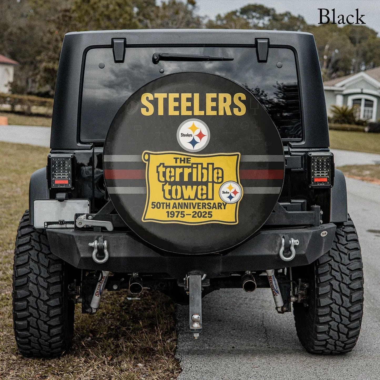Terrible Towel 50th Anniversary Spare Tire Cover - Adult & Kids T-Shirts, Sweatshirts & Hoodies apparel design preview 1