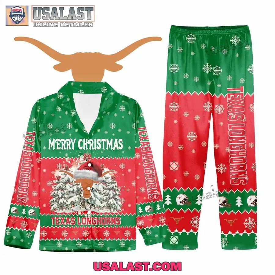 Texas Longhorns Button Pajamas Set - Adult & Kids T-Shirts, Sweatshirts & Hoodies apparel design preview 1