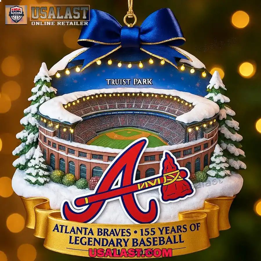 Atlanta Braves Stadium 2025 Christmas Ornament - Adult & Kids T-Shirts, Sweatshirts & Hoodies apparel design preview 1