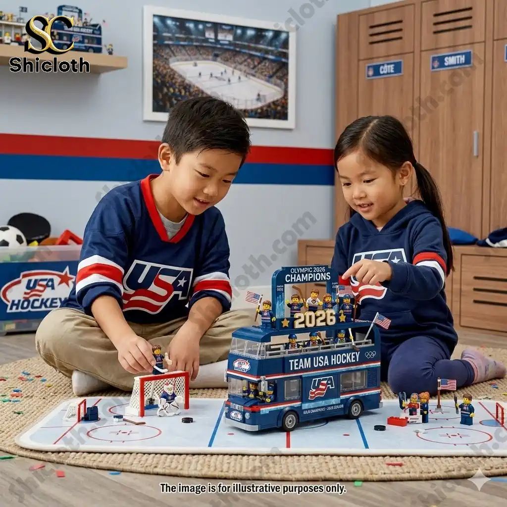 USA Hockey Team 2026 Olympic Champions Celebration - Adult & Kids T-Shirts, Sweatshirts & Hoodies apparel design preview 1