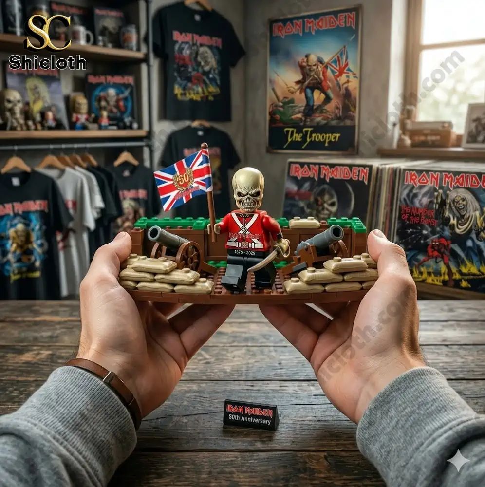 Iron Maiden 50th Year Anniversary Funko Pop Figure - Adult & Kids T-Shirts, Sweatshirts & Hoodies apparel design preview 1