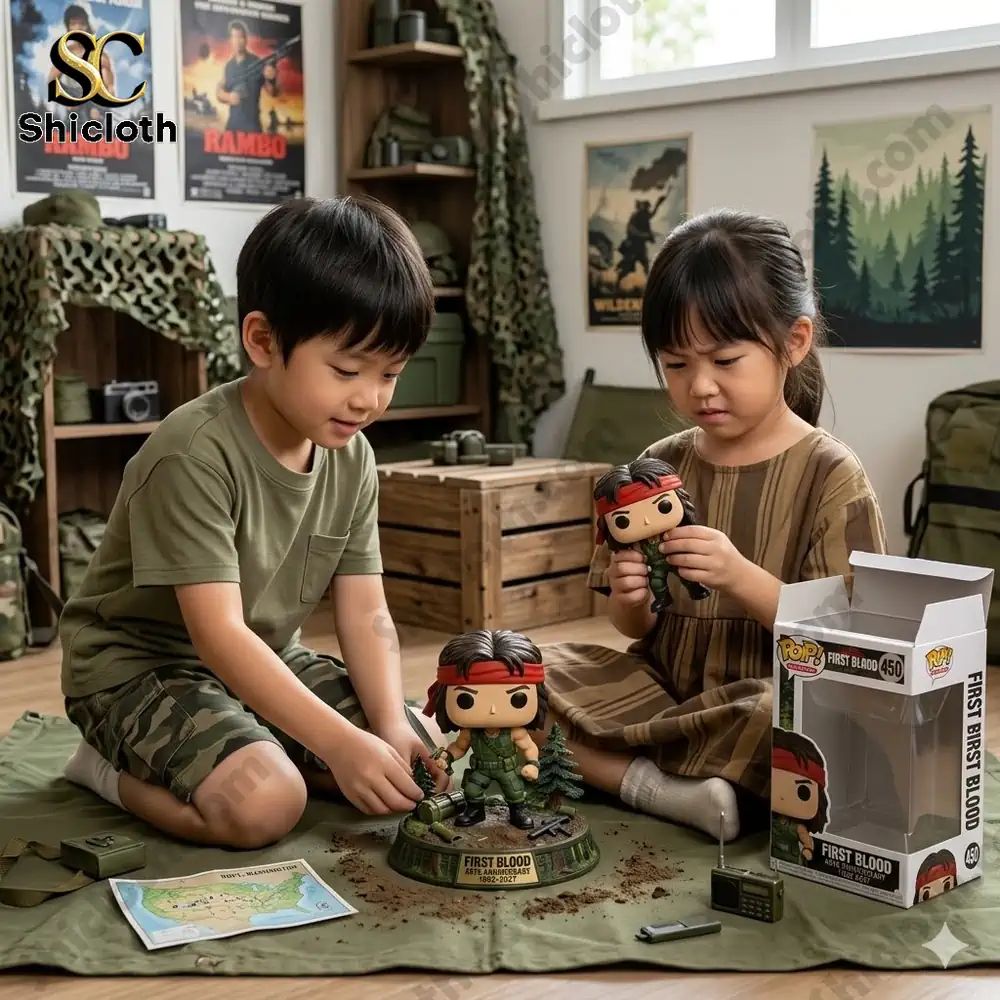 First Blood 45th Anniversary Collector Pop! Figure - Adult & Kids T-Shirts, Sweatshirts & Hoodies apparel design preview 1