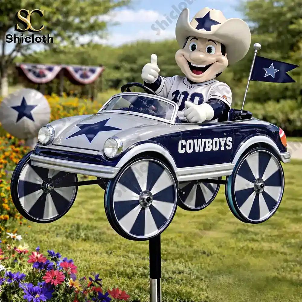 Dallas Cowboys Rowdy Wind Spinner For Garden - Adult & Kids T-Shirts, Sweatshirts & Hoodies apparel design preview 1