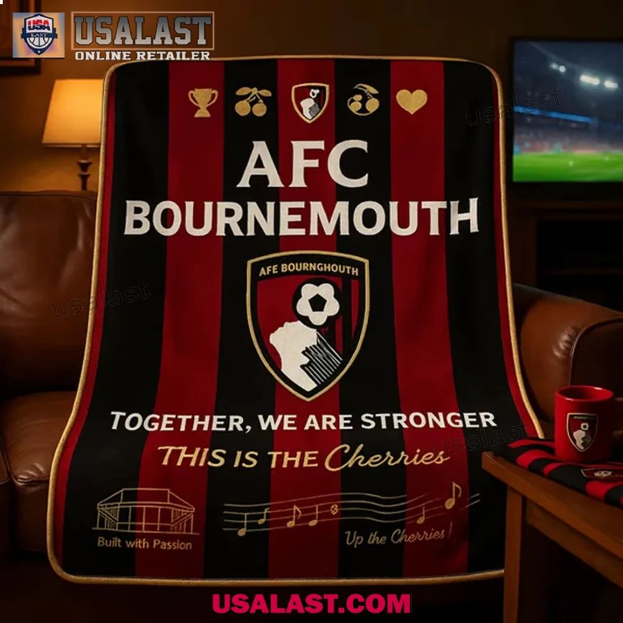 AFC Bournemouth The Cherries Match Day Blanket - Adult & Kids T-Shirts, Sweatshirts & Hoodies apparel design preview 1