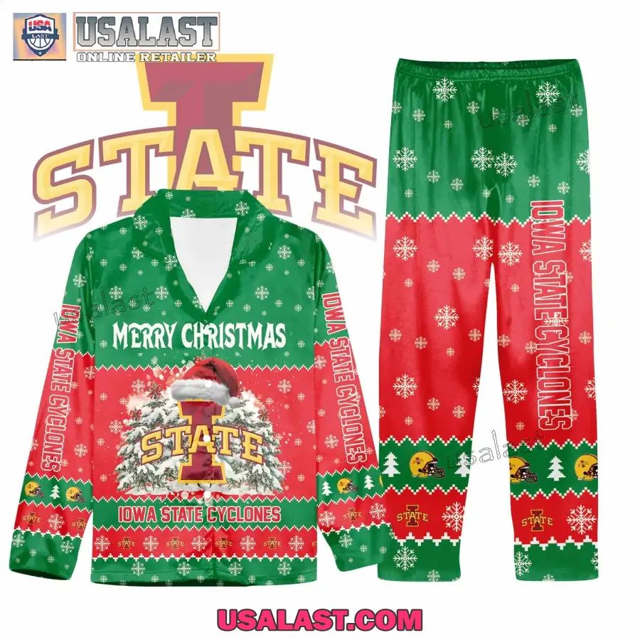 Iowa State Cyclones Button Pajamas Set - Adult & Kids T-Shirts, Sweatshirts & Hoodies apparel design preview 1