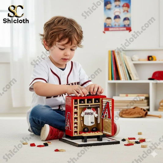 Arizona Diamondbacks Locker Room Building Blocks - Adult & Kids T-Shirts, Sweatshirts & Hoodies apparel design preview 1