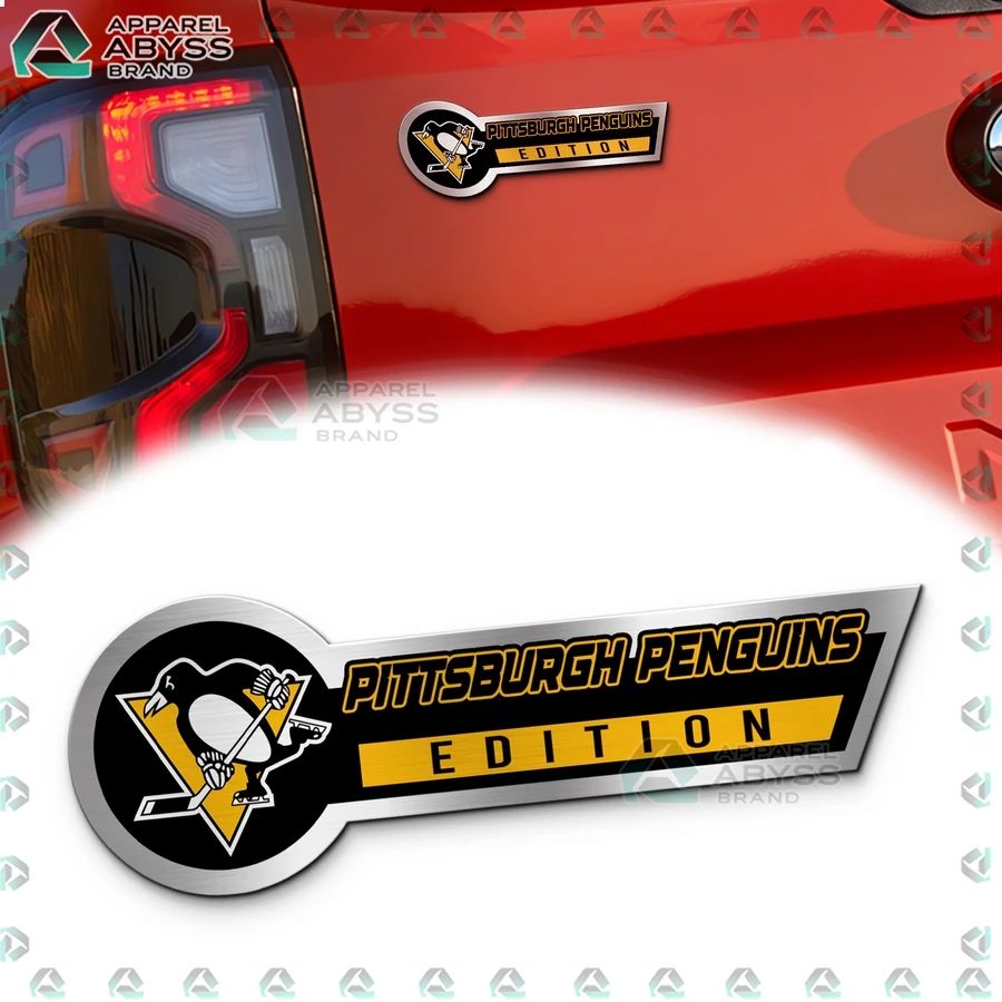 Pittsburgh Penguins Edition 3D Engraved Car Name - Adult & Kids T-Shirts, Sweatshirts & Hoodies apparel design preview 1