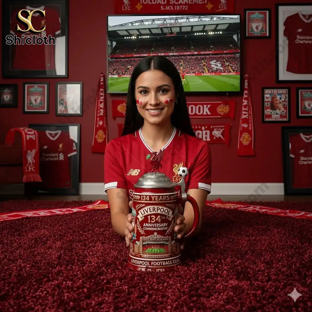 Liverpool Football Club 134th Anniversary - Adult & Kids T-Shirts, Sweatshirts & Hoodies apparel design preview 1