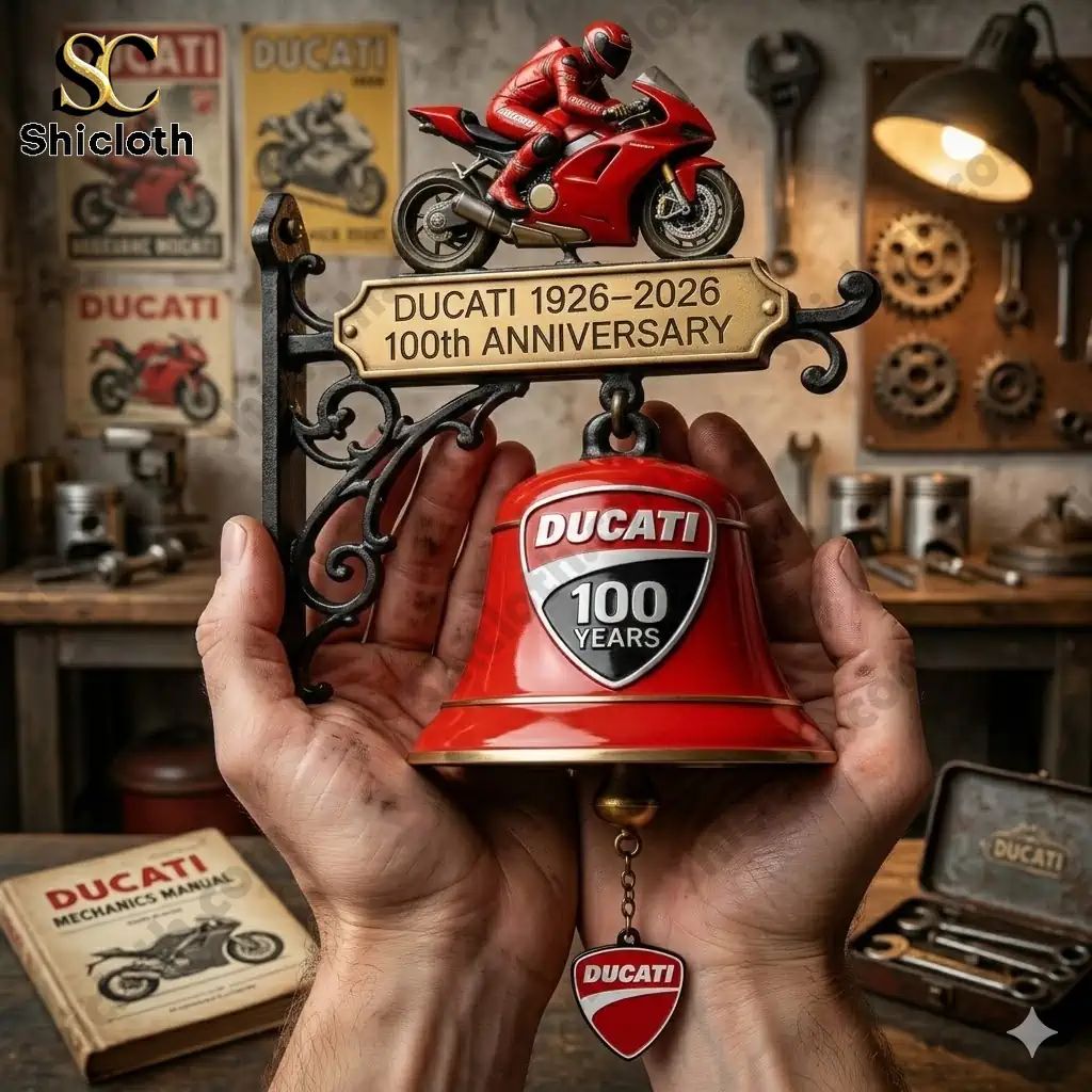 Ducati 100th Anniversary (1926?2026) Commemorative - Adult & Kids T-Shirts, Sweatshirts & Hoodies apparel design preview 1