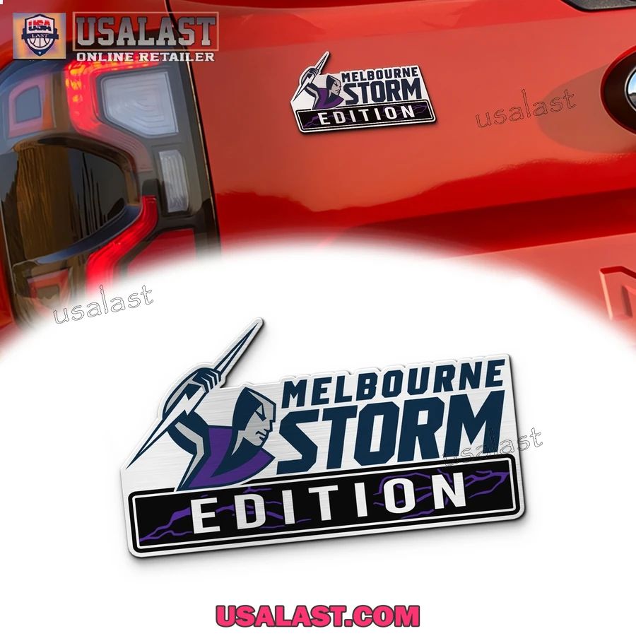 Melbourne Storm Edition Custom 3D Car Badge Sticker - Adult & Kids T-Shirts, Sweatshirts & Hoodies apparel design preview 1