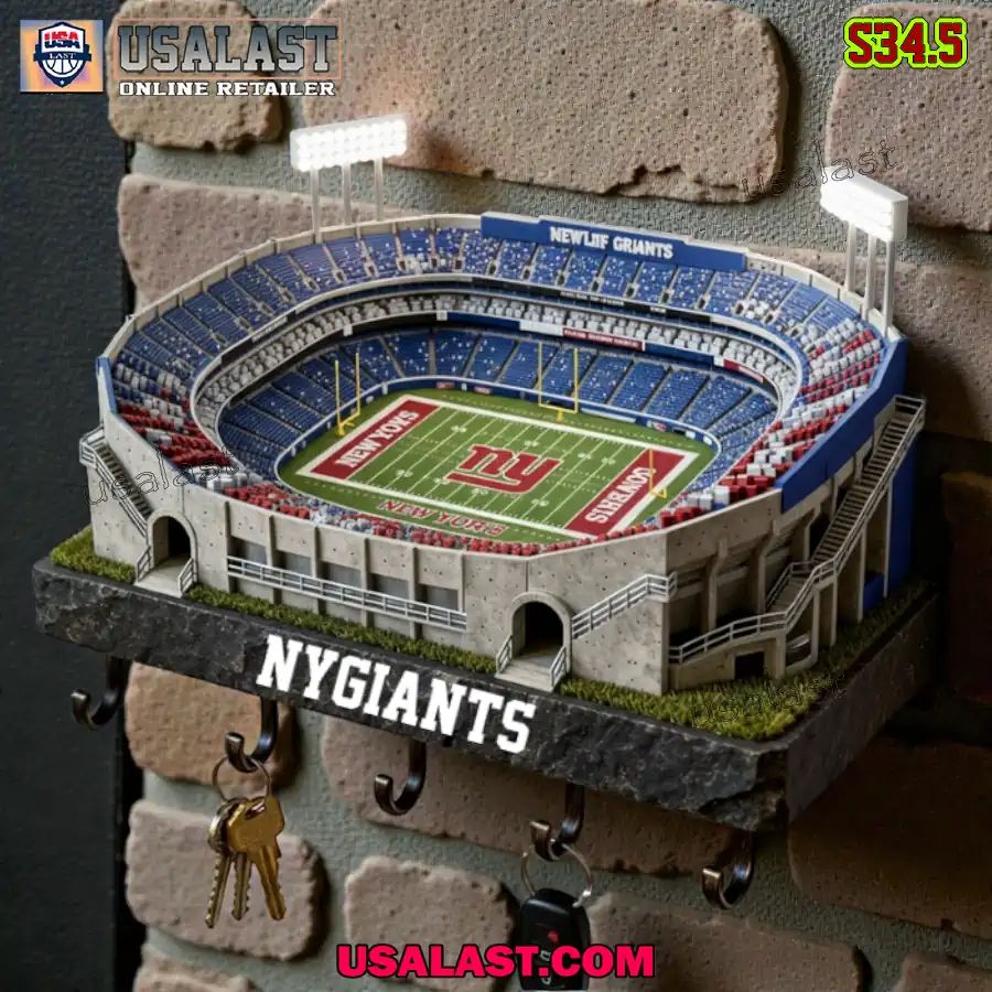 New York Giants Sports Stadium Key Hooks, Holder - Adult & Kids T-Shirts, Sweatshirts & Hoodies apparel design preview 1