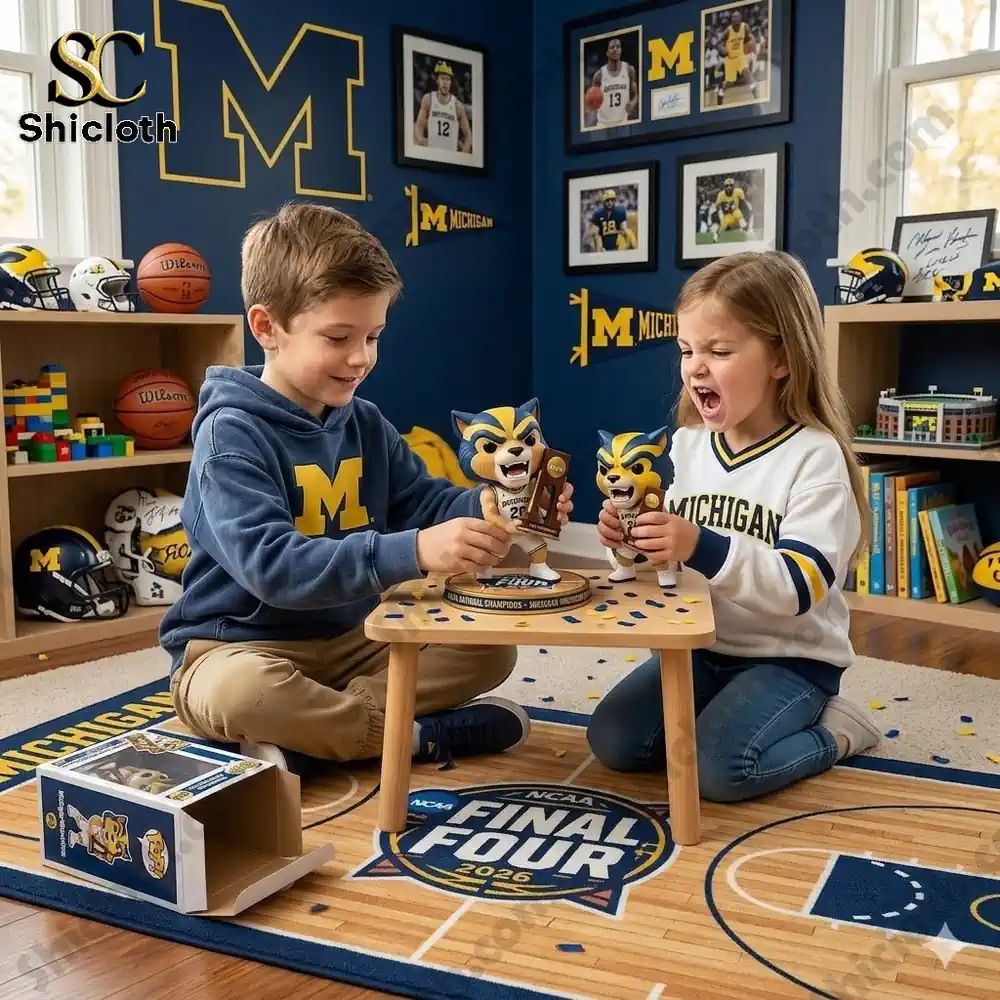 Michigan Wolverines NCAA National Championship 2026 - Adult & Kids T-Shirts, Sweatshirts & Hoodies apparel design preview 1