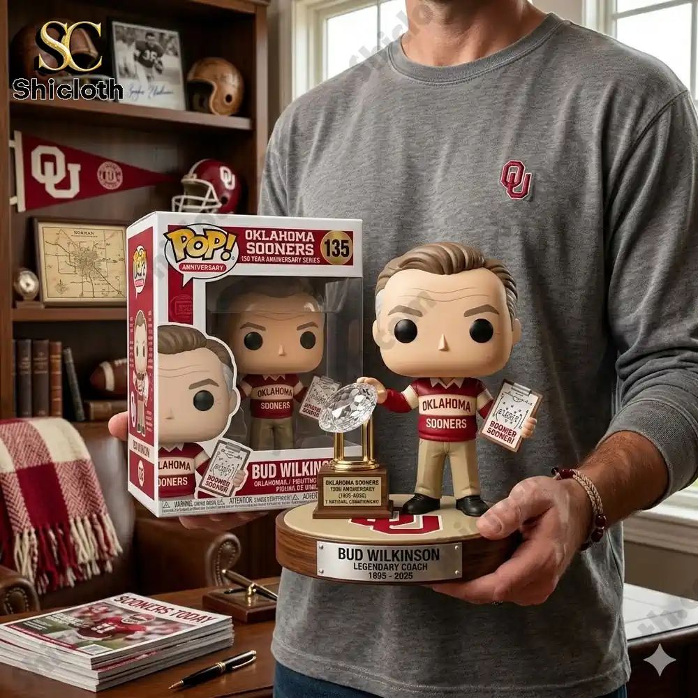 Oklahoma Sooners 130th Anniversary Commemorative Doll - Adult & Kids T-Shirts, Sweatshirts & Hoodies apparel design preview 1