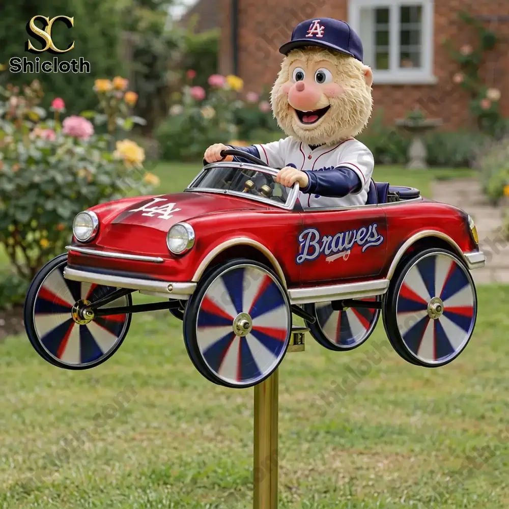 Atlanta Braves Blooper Wind Spinner For Garden - Adult & Kids T-Shirts, Sweatshirts & Hoodies apparel design preview 1