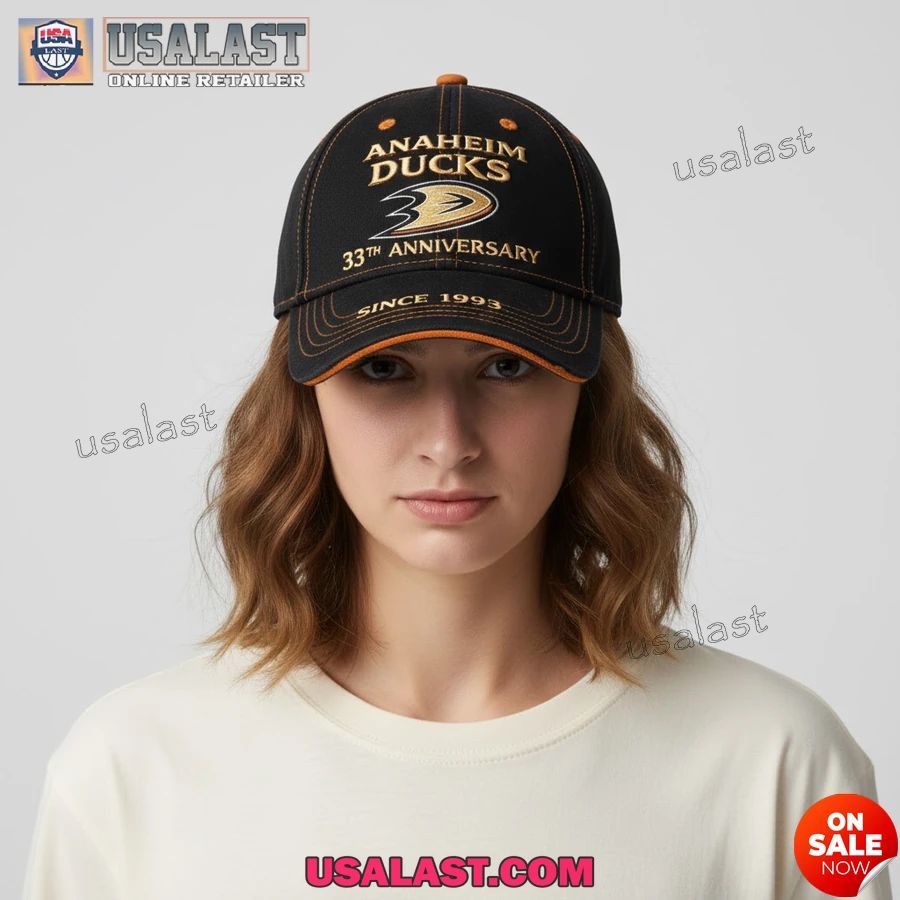Anaheim Ducks 33rd Anniversary 1993-2026 Classic Cap - Adult & Kids T-Shirts, Sweatshirts & Hoodies apparel design preview 1