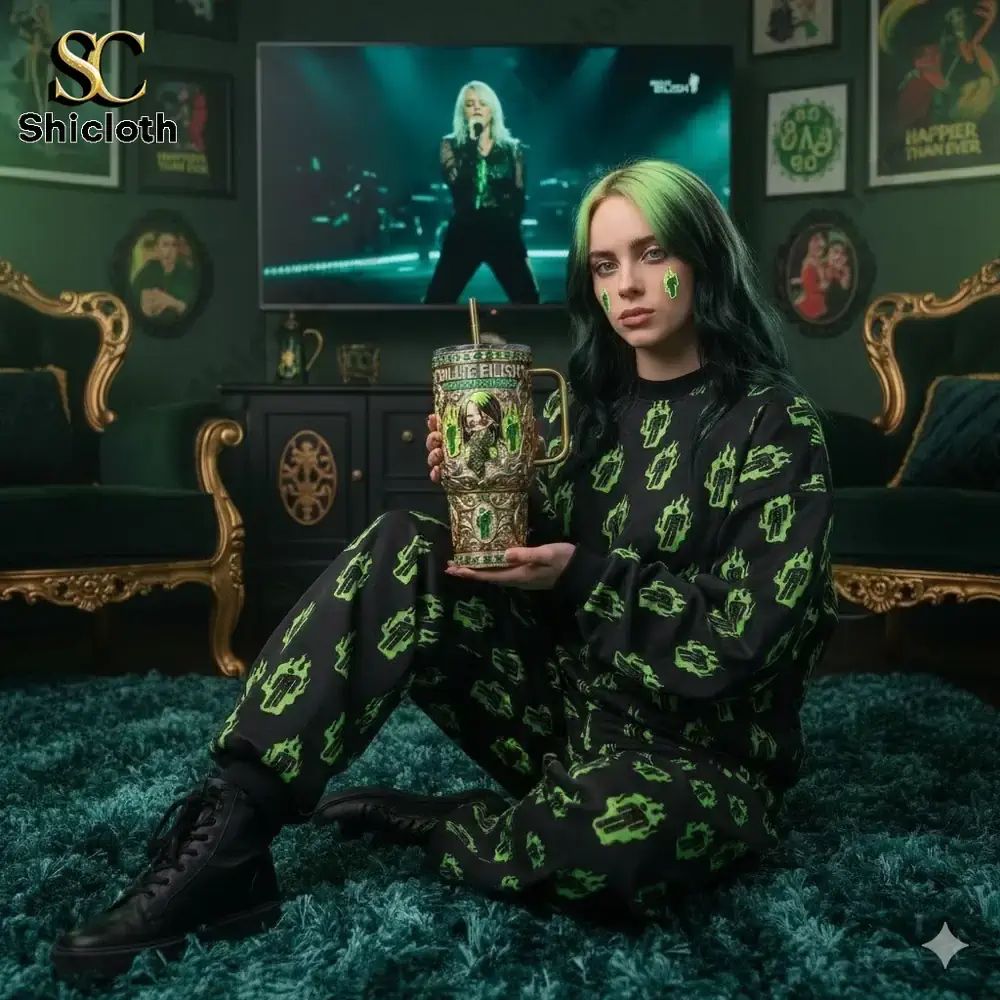 Billie Eilish Happier Than Ever Yeti Tumbler - Adult & Kids T-Shirts, Sweatshirts & Hoodies apparel design preview 1