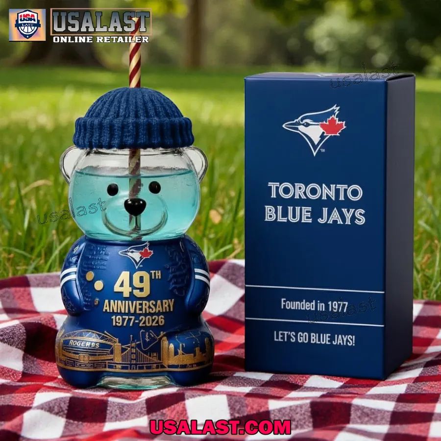 Toronto Blue Jays 49th Anniversary Collectible Bear - Adult & Kids T-Shirts, Sweatshirts & Hoodies apparel design preview 1