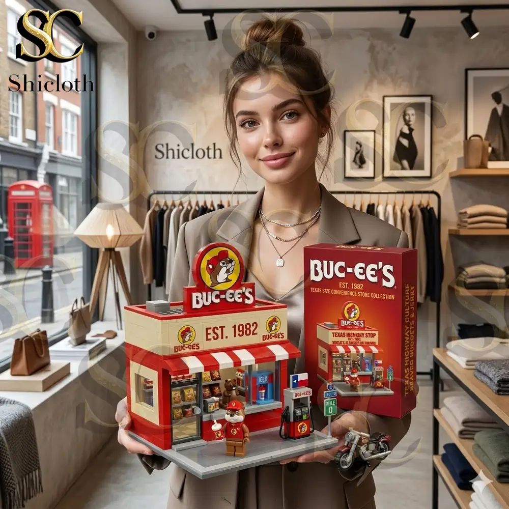 Texas Buc-ee's Brick Store Building Set - Adult & Kids T-Shirts, Sweatshirts & Hoodies apparel design preview 1