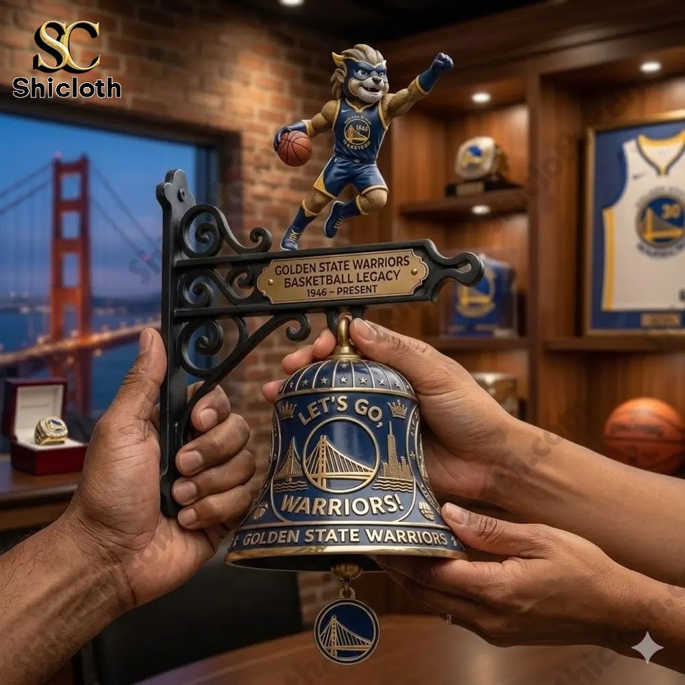 Golden State Warriors Lets Go Wall Bell - Adult & Kids T-Shirts, Sweatshirts & Hoodies apparel design preview 1