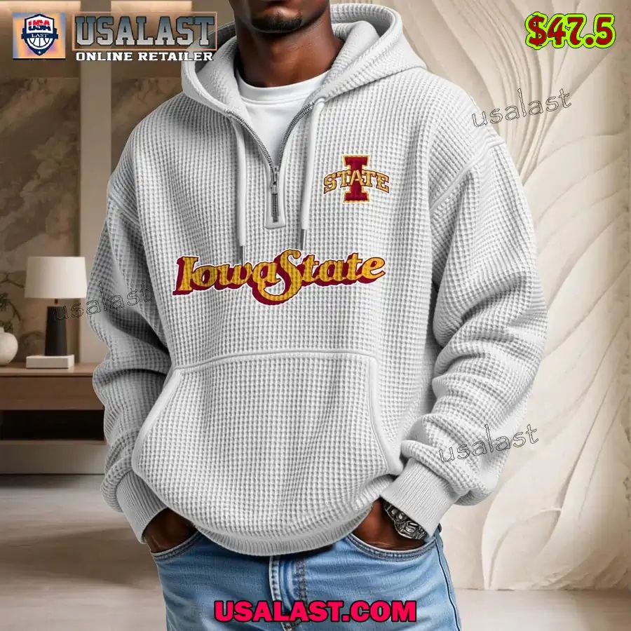 Iowa State Cyclones Waffle Half Zip - Adult & Kids T-Shirts, Sweatshirts & Hoodies apparel design preview 1