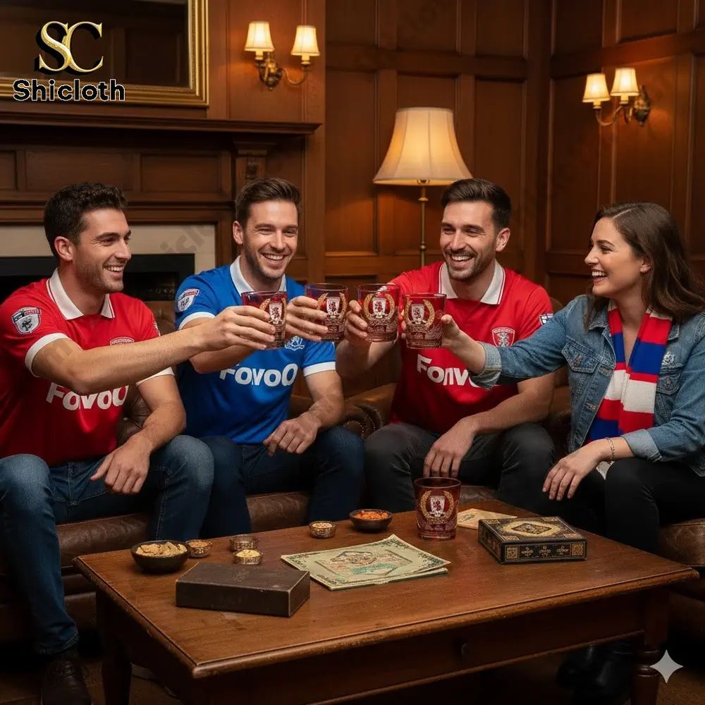 Middlesbrough FC 150th Anniversary Whisky Glass - Adult & Kids T-Shirts, Sweatshirts & Hoodies apparel design preview 1