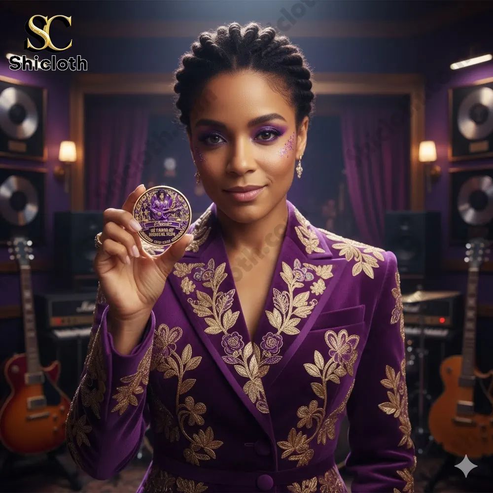 Prince 68 Years of Musical Collection Coin - Adult & Kids T-Shirts, Sweatshirts & Hoodies apparel design preview 1