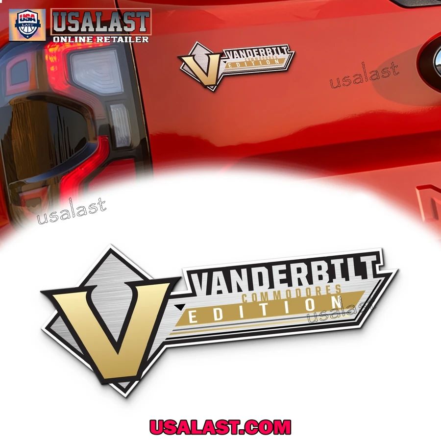 Vanderbilt Commodores Edition 3D Car Badge Sticker - Adult & Kids T-Shirts, Sweatshirts & Hoodies apparel design preview 1
