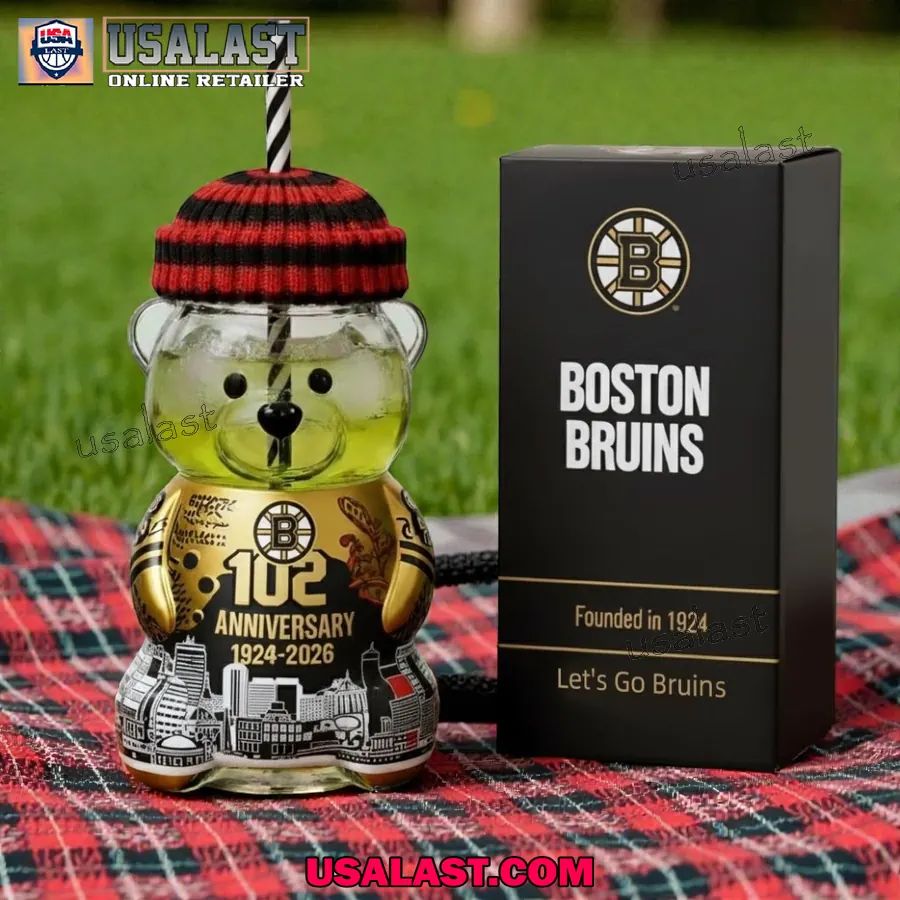 Boston Bruins 102nd Anniversary Collectible Bear - Adult & Kids T-Shirts, Sweatshirts & Hoodies apparel design preview 1
