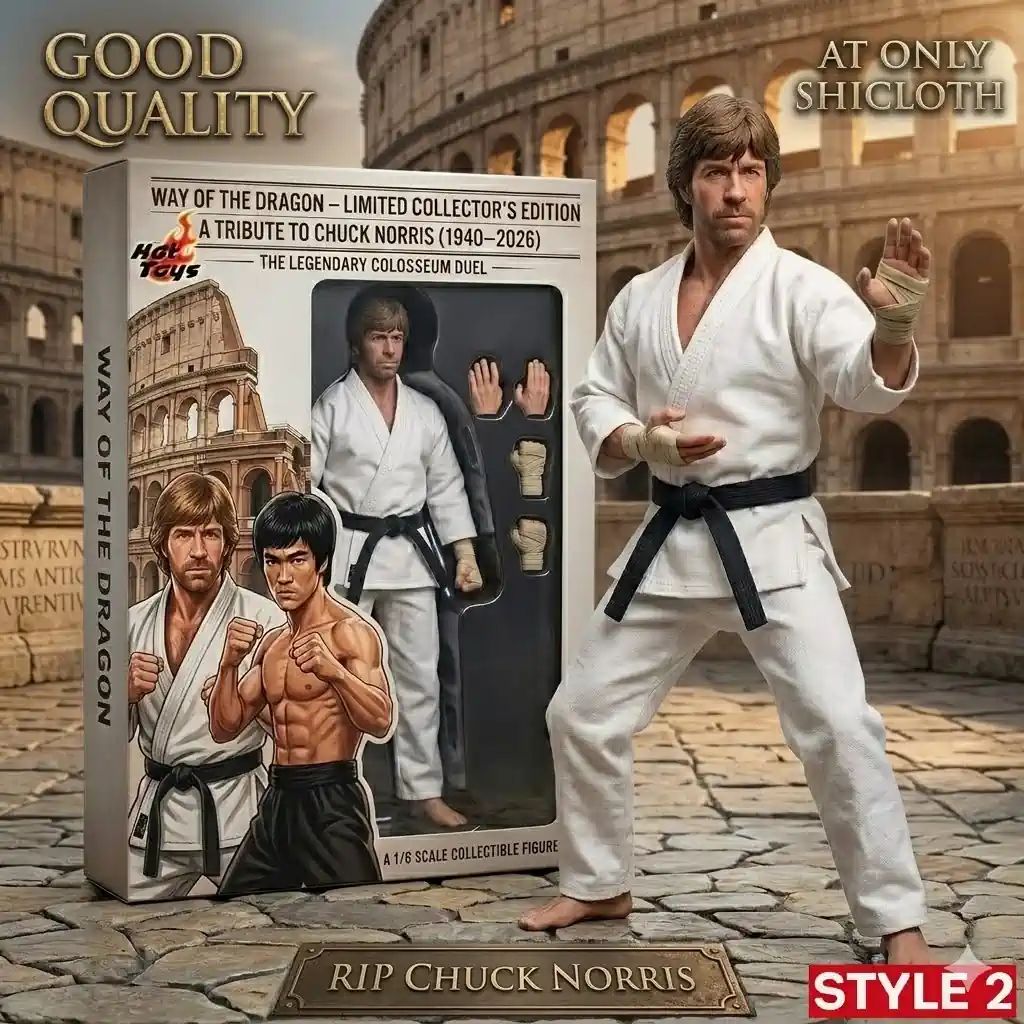 WALKER, TEXAS RANGER Chuck Norris Hot Toys 1_6 Scale - Adult & Kids T-Shirts, Sweatshirts & Hoodies apparel design preview 1