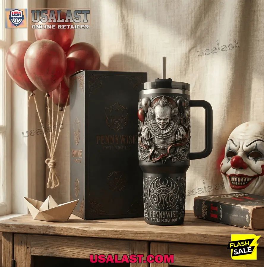 Pennywise 3D Horror Tumbler With Handle - Adult & Kids T-Shirts, Sweatshirts & Hoodies apparel design preview 1