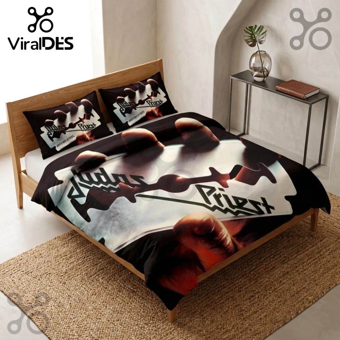 Judas Priest British Steel Duvet Cover Set - Adult & Kids T-Shirts, Sweatshirts & Hoodies apparel design preview 1