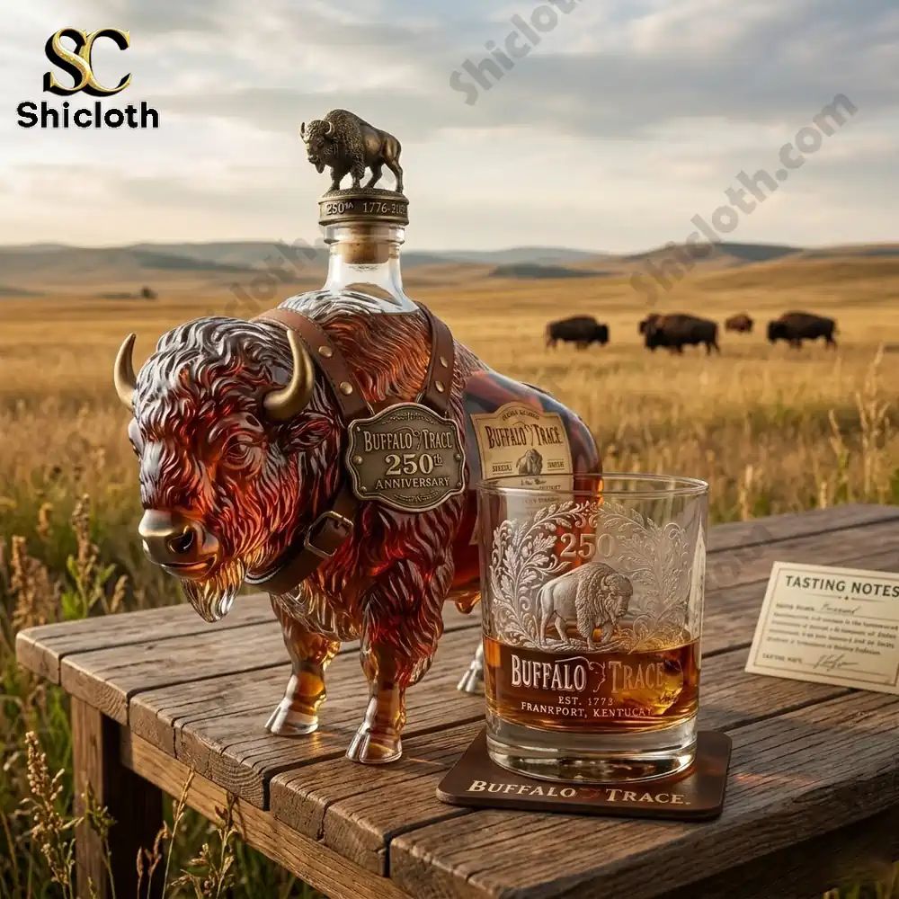 Bison Spirit Buffalo Trace 250 Anniversary Bottle And - Adult & Kids T-Shirts, Sweatshirts & Hoodies apparel design preview 1