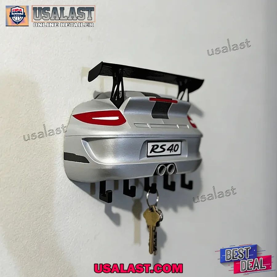 Personalized Porsche 911 Key Hanger, Wall Holder - Adult & Kids T-Shirts, Sweatshirts & Hoodies apparel design preview 1