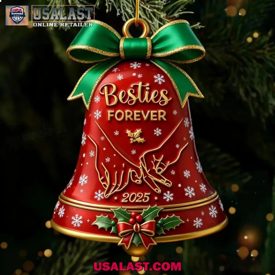 Besties Forever Christmas Bell Ornament - Adult & Kids T-Shirts, Sweatshirts & Hoodies apparel design preview 1