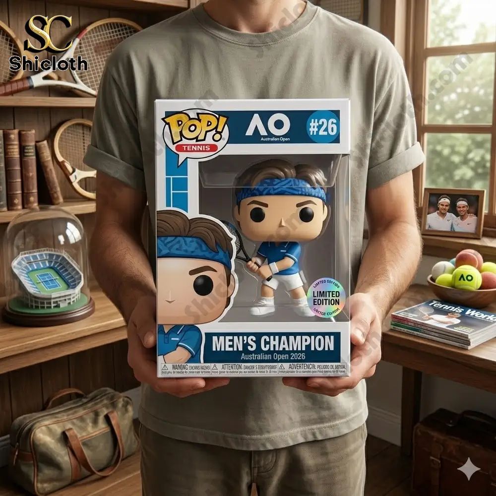 Australian Open 2026 Mens Champion Funko! Pop Figure - Adult & Kids T-Shirts, Sweatshirts & Hoodies apparel design preview 1