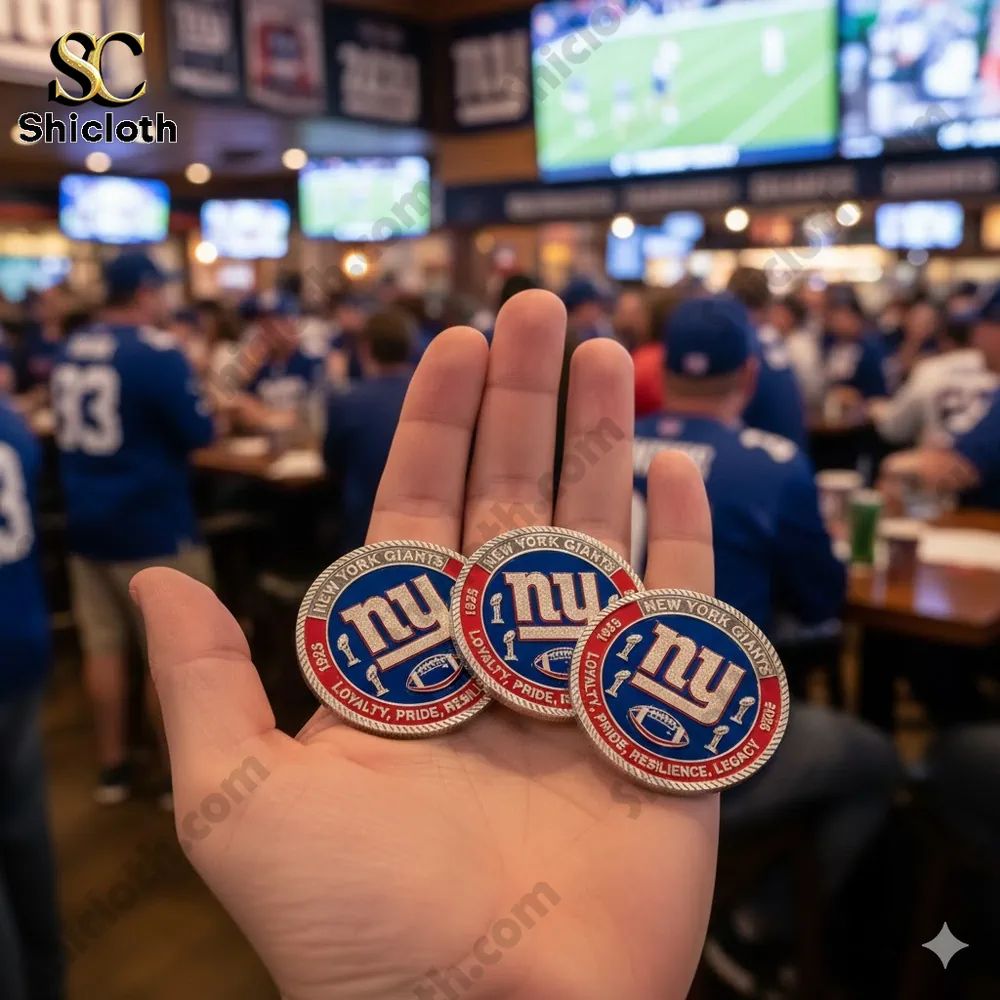 New York Giants 101st Anniversary Commemorative Coin - Adult & Kids T-Shirts, Sweatshirts & Hoodies apparel design preview 1