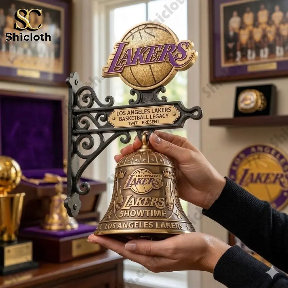 Los Angeles Lakers Showtime Wall Bell - Adult & Kids T-Shirts, Sweatshirts & Hoodies apparel design preview 1