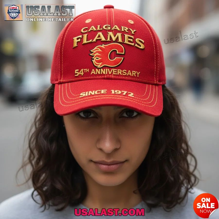 Calgary Flames 54th Anniversary 1972-2026 Classic Cap - Adult & Kids T-Shirts, Sweatshirts & Hoodies apparel design preview 1