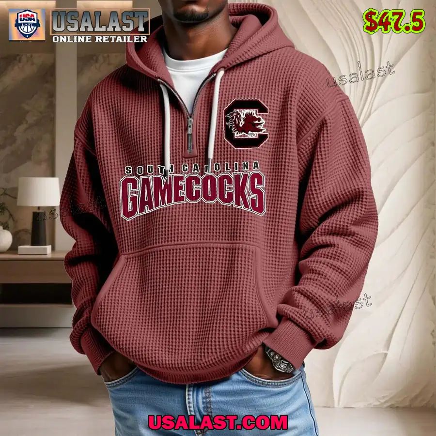 South Carolina Gamecocks Waffle Half Zip - Adult & Kids T-Shirts, Sweatshirts & Hoodies apparel design preview 1