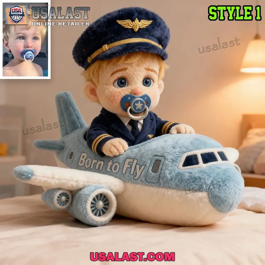 Custom Photo Air Plane Plush Shape Pillow - Adult & Kids T-Shirts, Sweatshirts & Hoodies apparel design preview 1