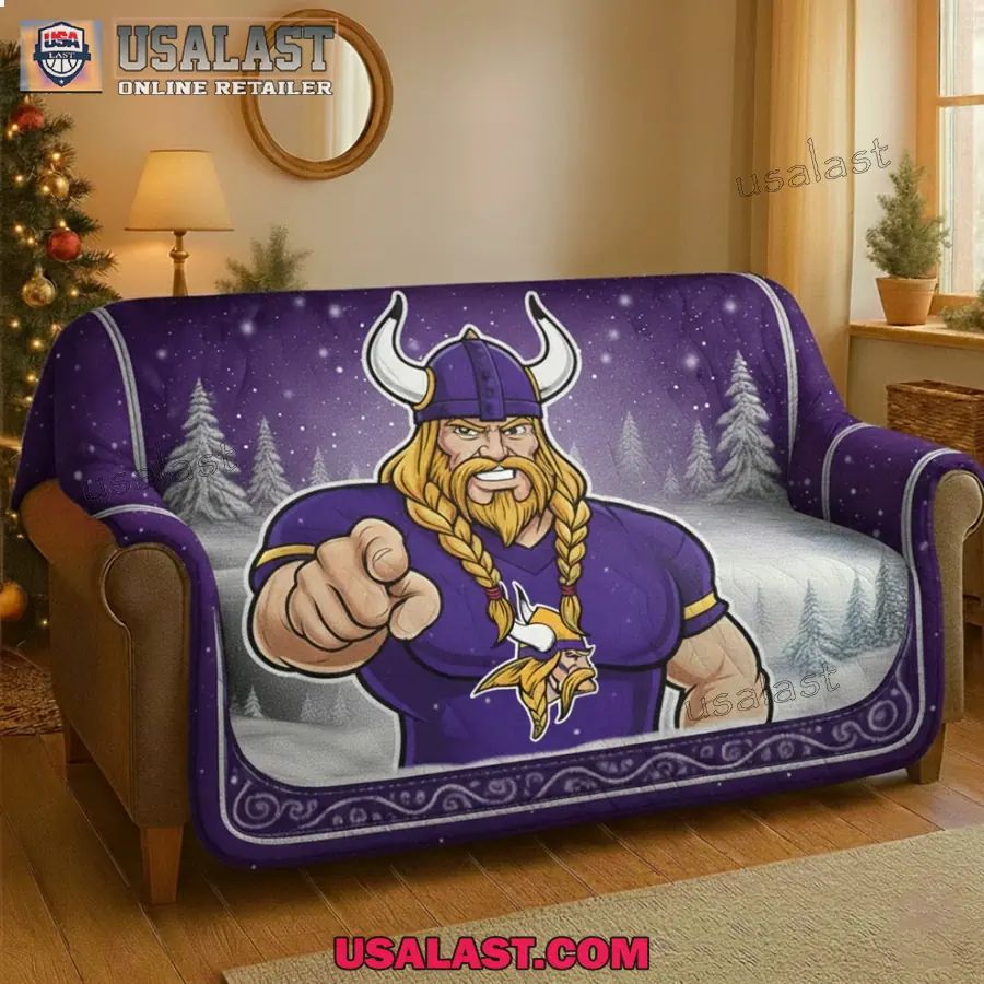Minnesota Vikings Premium Christmas Fleece Blanket - Adult & Kids T-Shirts, Sweatshirts & Hoodies apparel design preview 1