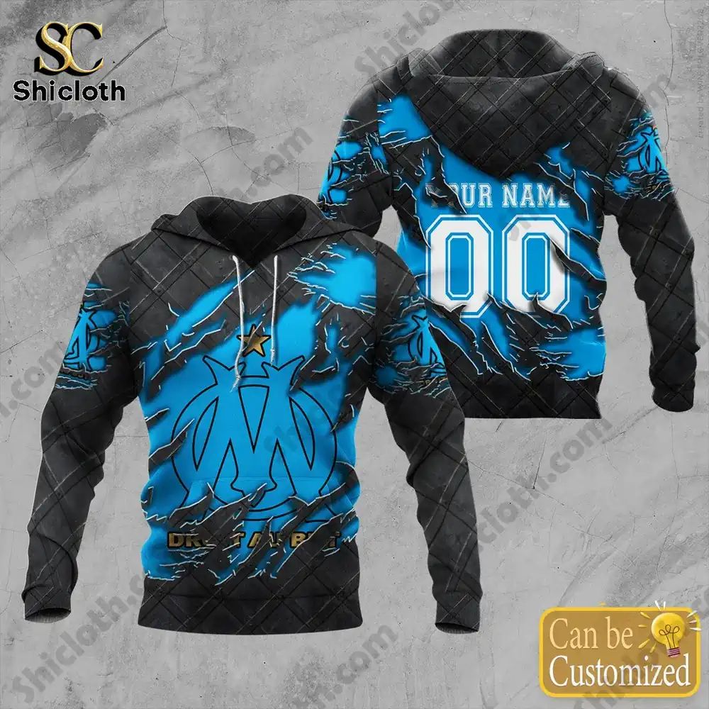 Olympique de Marseille Ligue 1 Edition 2026 - Adult & Kids T-Shirts, Sweatshirts & Hoodies apparel design preview 1