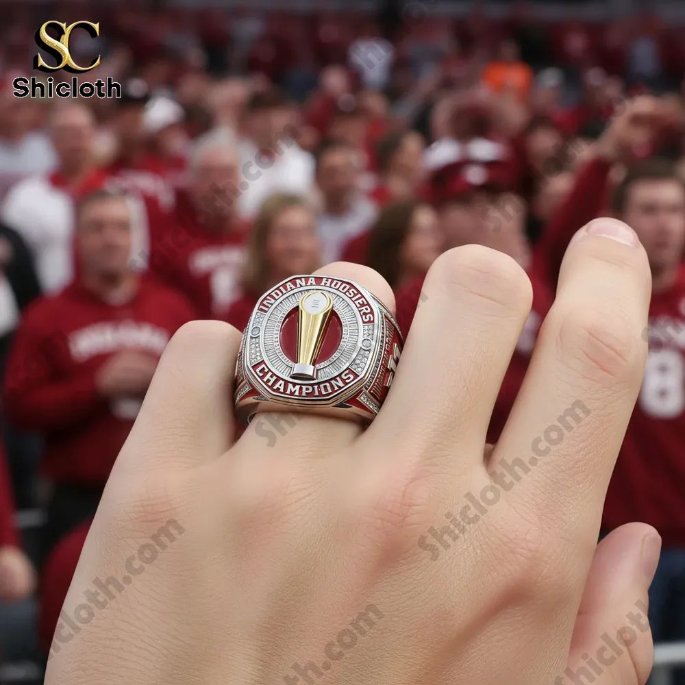Hoosiers CFP National Championship Ring 2026 - Adult & Kids T-Shirts, Sweatshirts & Hoodies apparel design preview 1
