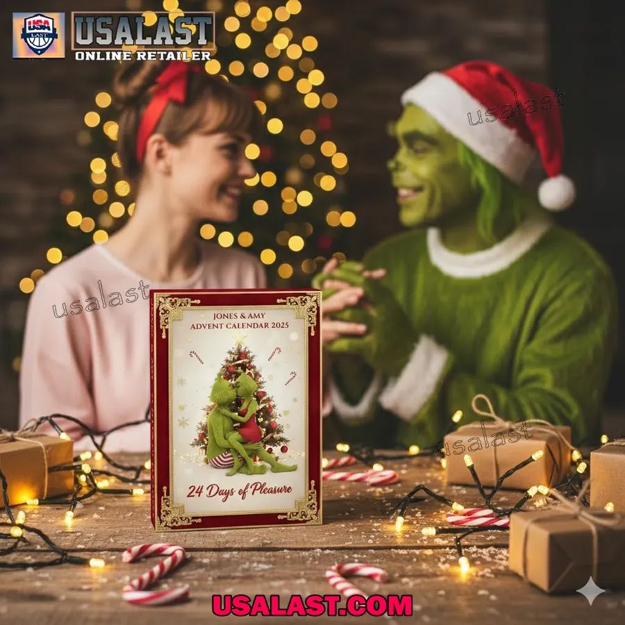 Personalized Naughty Green Couple Christmas Advent - Adult & Kids T-Shirts, Sweatshirts & Hoodies apparel design preview 1