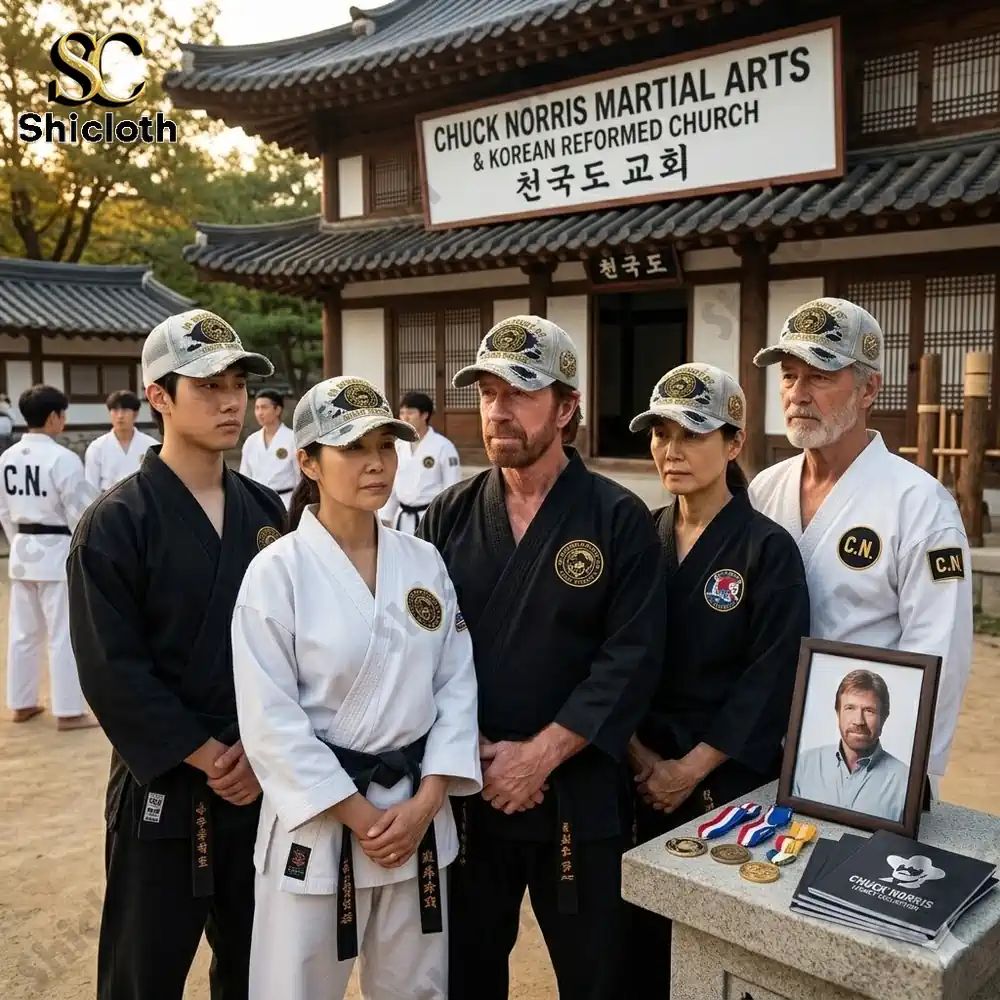 In Memory Of Chuck Norris Martial Arts Cap Hat - Adult & Kids T-Shirts, Sweatshirts & Hoodies apparel design preview 1